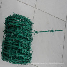 Green PVC Coated 2mm Barbed Wire